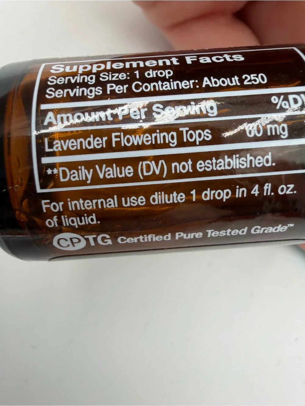 New 15ml bottle of doTERRA SuperMint & Lavender essential oils